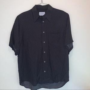 Vintage Marco Trani made in Italy short sleeved dress shirt. Button down.